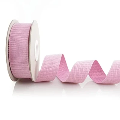 Imagen de Trimz 1905 5 30 18 Correa de algodón Resistente, Rosa, 5m x 30mm,