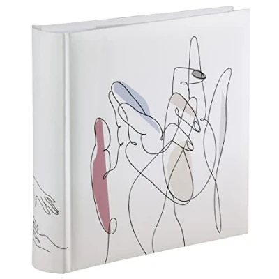 Imagen de Hama Álbum de fotos &quot;Hands&quot; (álbum notas con 100 páginas, para insertar 200 en formato gráfico 10 x 15, 22,5 22), álbum fotos, color blanco