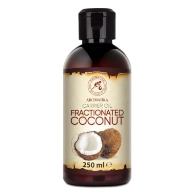 Imagen de Aceite de Coco Fraccionado 250ml 100% Puros y Aceites Naturales Base Inodoro Tratamiento Facial Intensivo Cuidado del Cuerpo Piel Cabello Masaje