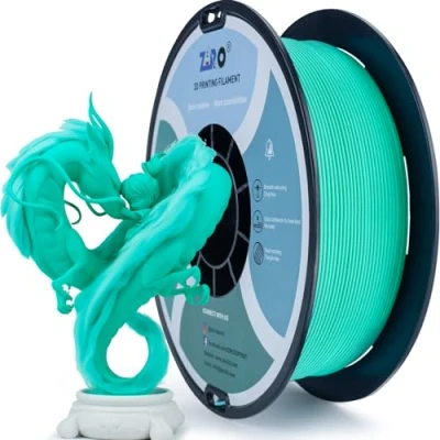 Imagen de filamento PLA opaco ZIRO 1,75 mm, stampante 3D da 1kg, ad alta tenacità, precisione dimensionale +/ 0,03mm,Ciano