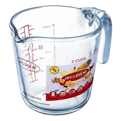 Imagen de Arcuisine 4937109 Jarra Medidora 0,5L Ocuisine, 0.5 litros, Vidrio, Transparente