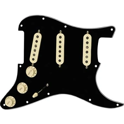 Imagen de Fender Precableado Pickguard Strat Tex, Mex, S/S/S, Negro