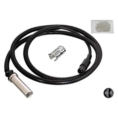 Imagen de FEBI BILSTEIN 104568 Sensor de ABS Eje delantero, izquierda, derecha con casquillo 1150Ohm 1455mm 1535mm