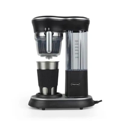 Imagen de PRIXTON Cafetera Capri con molinillo, Sistema por goteo, Vaso de acero inoxidable tapa, 600 W