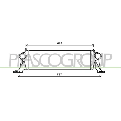 Imagen de PRASCO FT929N002 Intercooler IVECO: DAILY 6 , 5 Pritsche/Fahrgestell, Pritsche/Fahrgestell