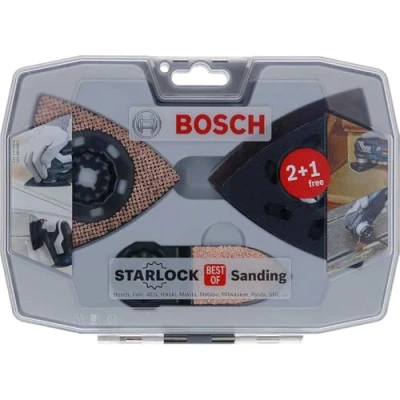 Imagen de Bosch Accessories Professional Starlock Best of Juego de 6 piezas lijado (hoja para madera y mortero, accesorios múltiples cortadores)