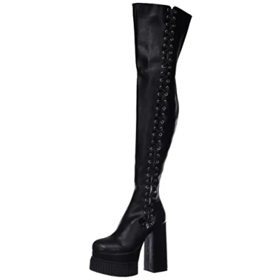 Imagen de LAMODA Wanted You, Botas por Encima de la Rodilla Mujer, Color Negro, 41 EU