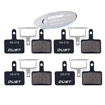 Imagen de CYCEARTH 4 Pares Bicicleta Pastillas de Freno Disco para TRP Tektro Shimano Deore Br M575 M525 M515 T615 T675 M505 M495 M475 M465 M447 M446 M445 M416 M415 M395 M375 M315 M355 (Semi Metallic)