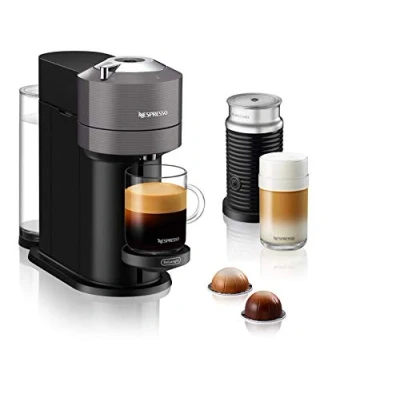 Imagen de Nespresso De&#039;Longhi ENV 120.GYAE Vertuo Next Cafetera de cápsulas con espumador leche, color gris