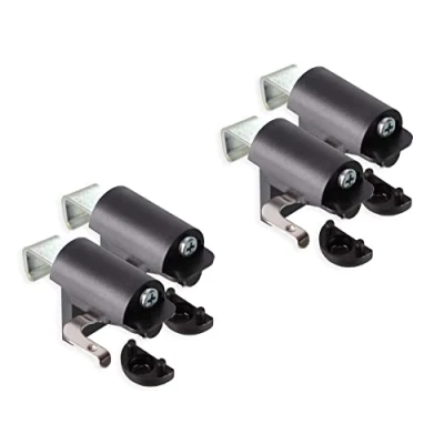 Imagen de KLEMMFLEX Soportes de sujeción BFX25 para persianas montaje directamente en el marco la ventana su PVC / plástico Color: negro sin agujeros 2 pares = 4 unidades