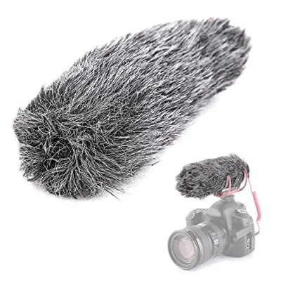Imagen de micrófono Windshield Furry, para RODE VideoMic GO, de capacitancia, condensador electret, etc.