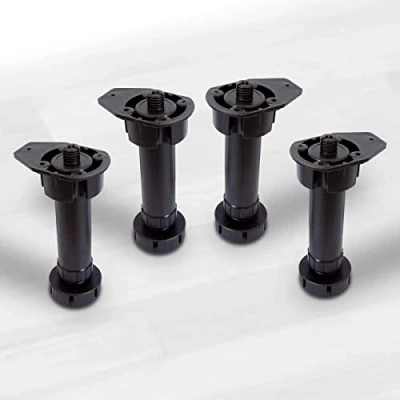 Imagen de Set 4 patas + base para mueble de cocina altura 130 180 mm. (1 paquete unidades)