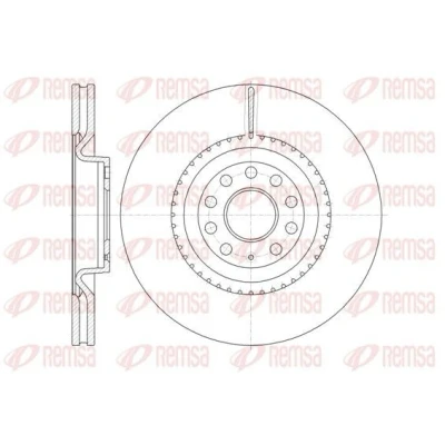 Imagen de REMSA 6791.10 Disco de freno Eje delantero 345, 345 30 9 ventilado VOLKSWAGEN: GOLF 5, 6, Scirocco III, AUDI: A3 Sportback, Hatchback