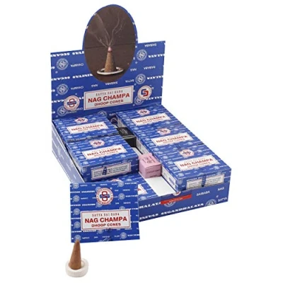 Imagen de Incienso Nag Champa Dhoop conos Satya Lote de 12 recipientes