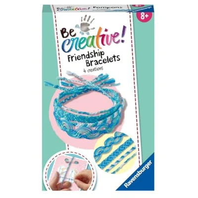 Imagen de Ravensburger Friendship Bracelets Moda 18248 Be Creative Cinta de la Amistad para niños a Partir 8 años, Color Azul, Neue Version