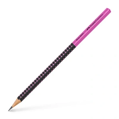 Imagen de Faber Castell 517011 Lápiz Grip 2001 Two Tone, dureza HB, color negro y rosa, 1 unidad