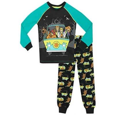 Imagen de Scooby Doo! Pijama para Niños Ajuste Ceñido Multicolor 8 9 Años