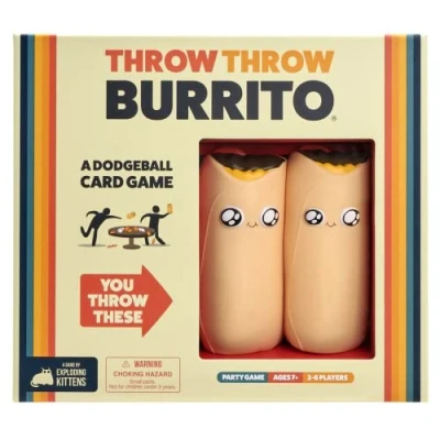 Imagen de Exploding Kittens Throw Burrito Card Games for Adults Teens &amp;, Kids, A Dodgeball Game, Lingua Inglese
