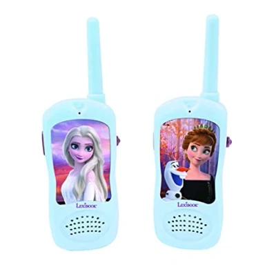 Imagen de Lexibook Frozen Walkie talkies, Pinza para Colgar del cinturón, batería, Multicolor