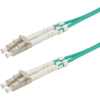 Imagen de Value Fibre Optic Jumper Cable, 50/125µm, Lc/lc, Om3, Turquoise 3 M Cables De Fibra Óptica