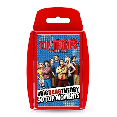 Imagen de Top Trumps Juego de Cartas The Big Bang Theory 30 Moments Specials, experimenta Tus Momentos Favoritos con Sheldon, Amy, Leonard, Raj, Howard, Bernadette y Penny, un Gran Regalo para niños a