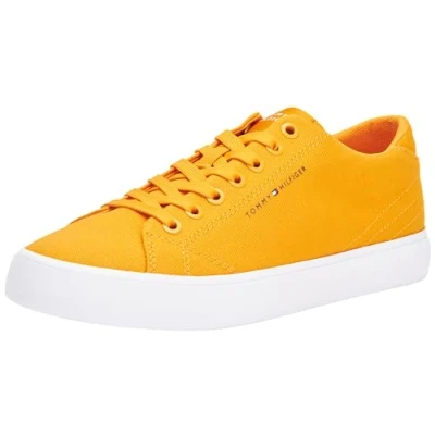 Imagen de Tommy Hilfiger Zapatillas para Hombre Sneaker con Suela Vulcanizada, Naranja (Rich Ochre), 41