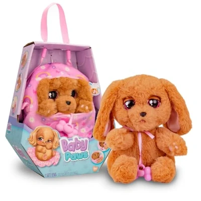 Imagen de BABY PAWS Sleeping Puppies Cocker Peluche Interactivo con Sonidos que Abren y Cierran los Ojitos e Incluyen una Bolsita Manta Regalo óptimo para Niños Niñas +3 Años