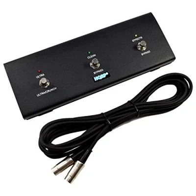 Imagen de HQRP Pedal de amplificador guitarra 3 botones compatible con Peavey 03572680 Reemplazo para JSX Head/JSX 212 Combo / 3120 Head/Triple XXX/Triple XXX COMBO/Triple II amps