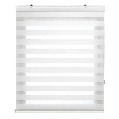 Imagen de Decorblind Estor Enrollable Noche y Día con Galería Instalación Pared o Techo, Medida Estor: 140x180 Ancho x Largo/Medida Tela 137x175 Color Crema, Ventanas