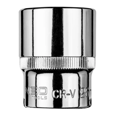 Imagen de NEO TOOLS 08 425 Piezas insertables de llave cubo 1/2 25 mm Acero cromo vanadio hexagonal