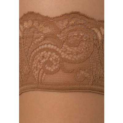Imagen de Falke MATT Deluxe 20 Denier STAY UPS Transparent Calcetines por encima de la rodilla, Mujer, Talla: 35 37, Powder new