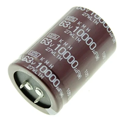 Imagen de Condensador Elko radial 10000µF 63V Snap In electrolítico hasta 105C 10000uF de United Chemi Con