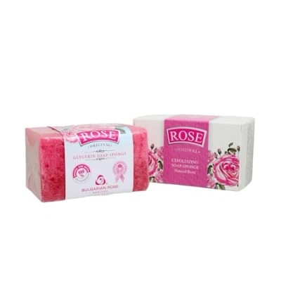Imagen de Esponja de jabón glicerina original Rose.