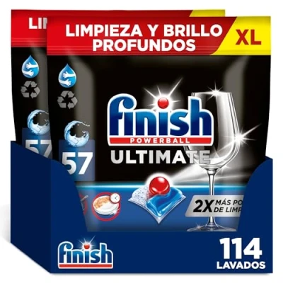 Imagen de Finish Powerball Ultimate Pastillas para lavavajillas 114 unidades