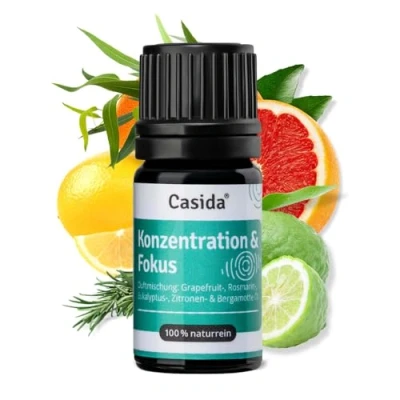 Imagen de Casida® aroma de concentración &quot;Konzentration &amp; Fokus&quot; mezclas aceites esenciales para una mejor calidad farmacias 5 ml
