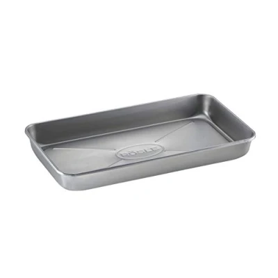 Imagen de Rösle Fuente Universal Pro para Barbacoa con Borde Alto Adobar, Servir O Como Bandeja de Goteo Barbacoas Gas y Carbón, Acero Inoxidable 18/10, Apta El Lavavajillas