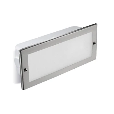 Imagen de FORLIGHT Empotrable De Pared Ip44 Tamesis E27 60W Acero Inoxidable