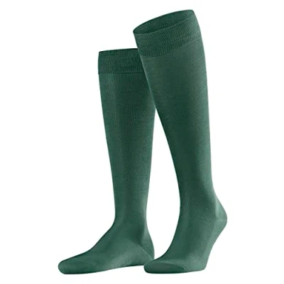 Imagen de FALKE Tiago M Kh algodón fil d&#039;Écosse sostenible lisos 1 par, Calcetines largos Hombre, Verde Hunter Green 7441, 39 40