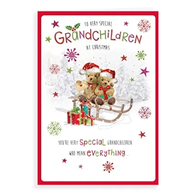 Imagen de Tarjeta de Navidad para nietos 22,8 x 15,2 cm Regal Publishing (C85478)