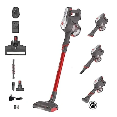 Imagen de HOOVER Aspiradora Escoba Sin Cable Especial Mascotas, Depósito 0.9L, Posición Parking, Luz LED, Autonomía 40min HF100