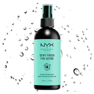 Imagen de NYX Professional Makeup Spray fijador Setting Spray, Larga duración, Ligero, Fórmula vegana, Acabado jugoso, Formato Maxi 180 ml