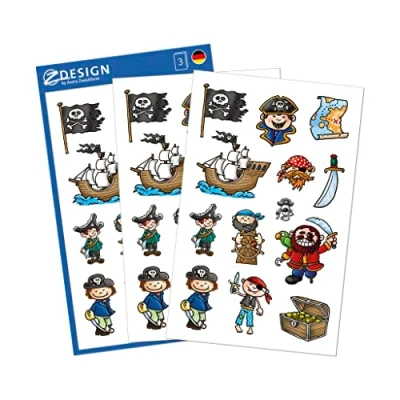 Imagen de Avery Zweckform 53197 pegatinas para niños, model pirata, 39