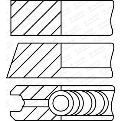 Imagen de GOETZE ENGINE 08 430307 00 Juego de Segmentos Pistón 80,2 0,5 OPEL: Insignia A Berlina, Meriva B, Astra J Hatchback
