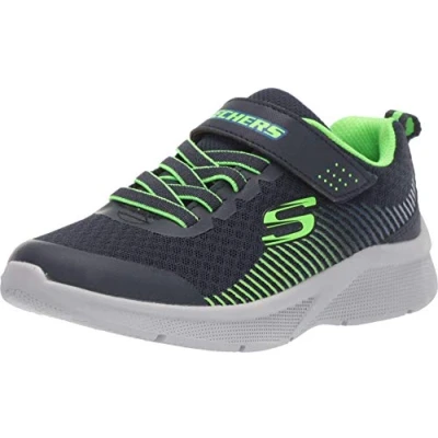 Imagen de Skechers Microspec Zapatillas para niños, Talla: 32, Navy/lime/blue Zapatos