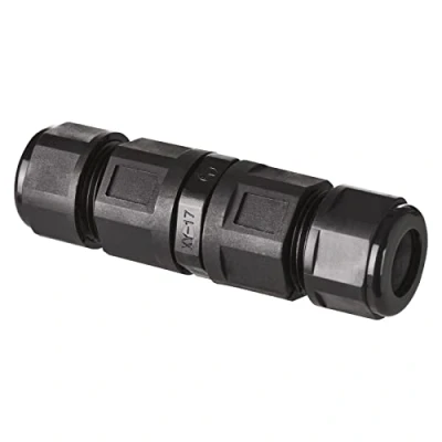 Imagen de EMOS Conector para Cable de diámetro 3 x 0,75 2,5 mm2, 2,6 9 cm, conexión Cable, IP68 Impermeable, Resistente al Polvo, a los Golpes, hasta 85 C, Temperatura Uso, Negro, ZS9020