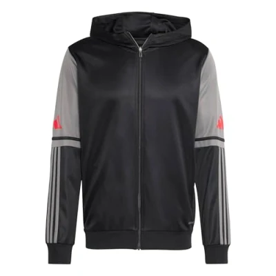 Imagen de adidas Hombre SQUADRA25 Hoody Black/Team Grey Four/Pure Ruby, L