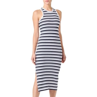 Imagen de ONLY Onlbelfast Stripe S/L Mididress Jrs Noos Vestido Midi, Azul, M para Mujer