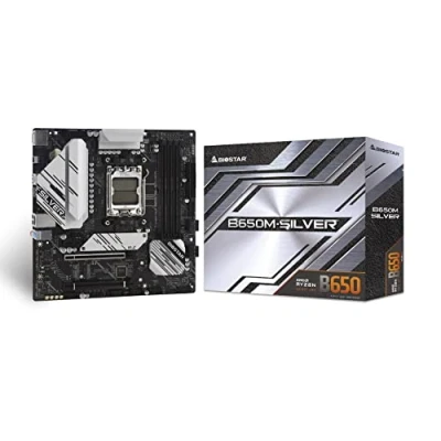 Imagen de Biostar Placa Base Micro ATX B650M SILVER PCIe 4.0, alimentación Dr.Mos 10+2+2 Fases, 4 SATA 3, 2 4.0 M.2, HDMI, 24 Pines