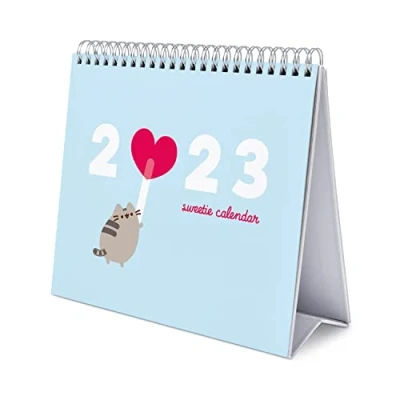Imagen de Grupo Erik Calendario escritorio Deluxe Pusheen Purrfect Love Collection 2023 sobremesa con certificado FSC │ mesa anual Producto licencia oficial