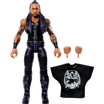 Imagen de Mattel WWE Elite Figura de acción y accesorios, serie #109 Damian Priest 6 pulgadas, coleccionable con 25 puntos articulación manos intercambiables